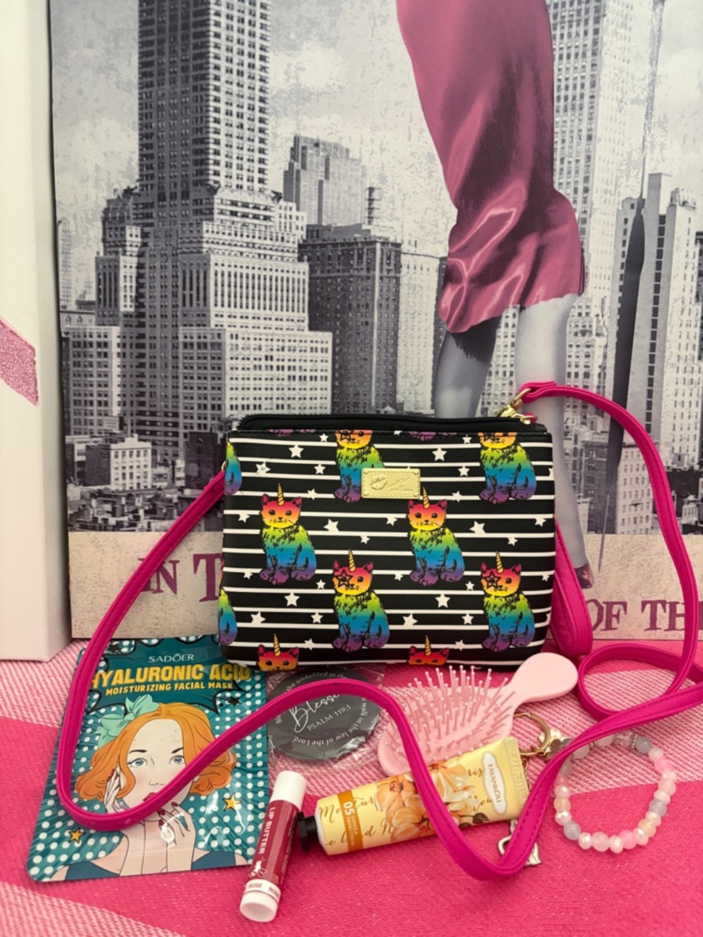 LUV Betsey by Betsey Johnson  Crossbody Bag - Pink Accent - Picture 4 of 10